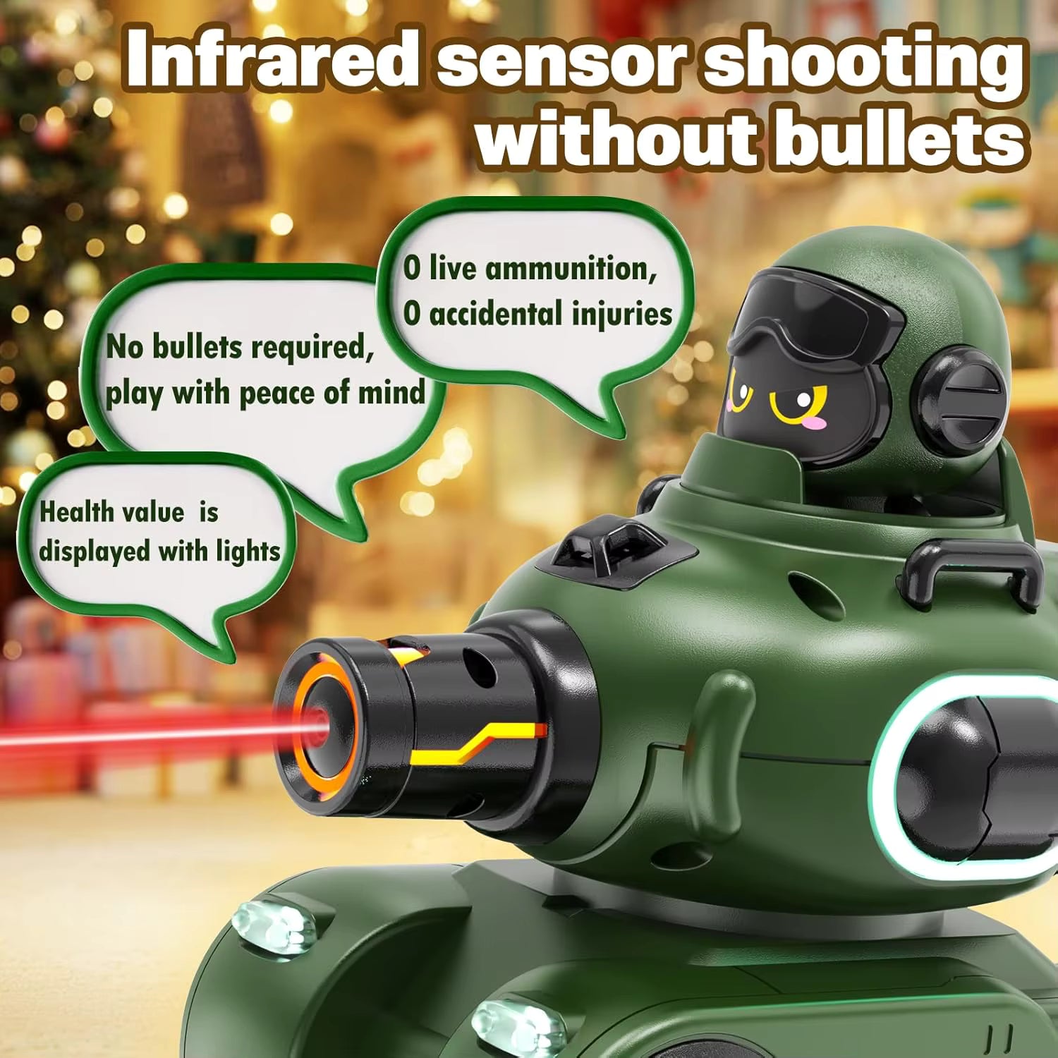 RC Battle Tanks 2‑Pack – Infrared Remote Control Combat Vehicles with Lights & Sounds for Kids