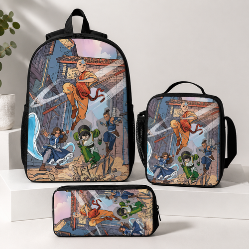 Avatar Aang 3PCS School Backpack Set