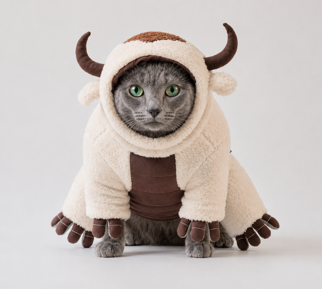 Sky Bison Costume - Appa Inspired Pet Outfit