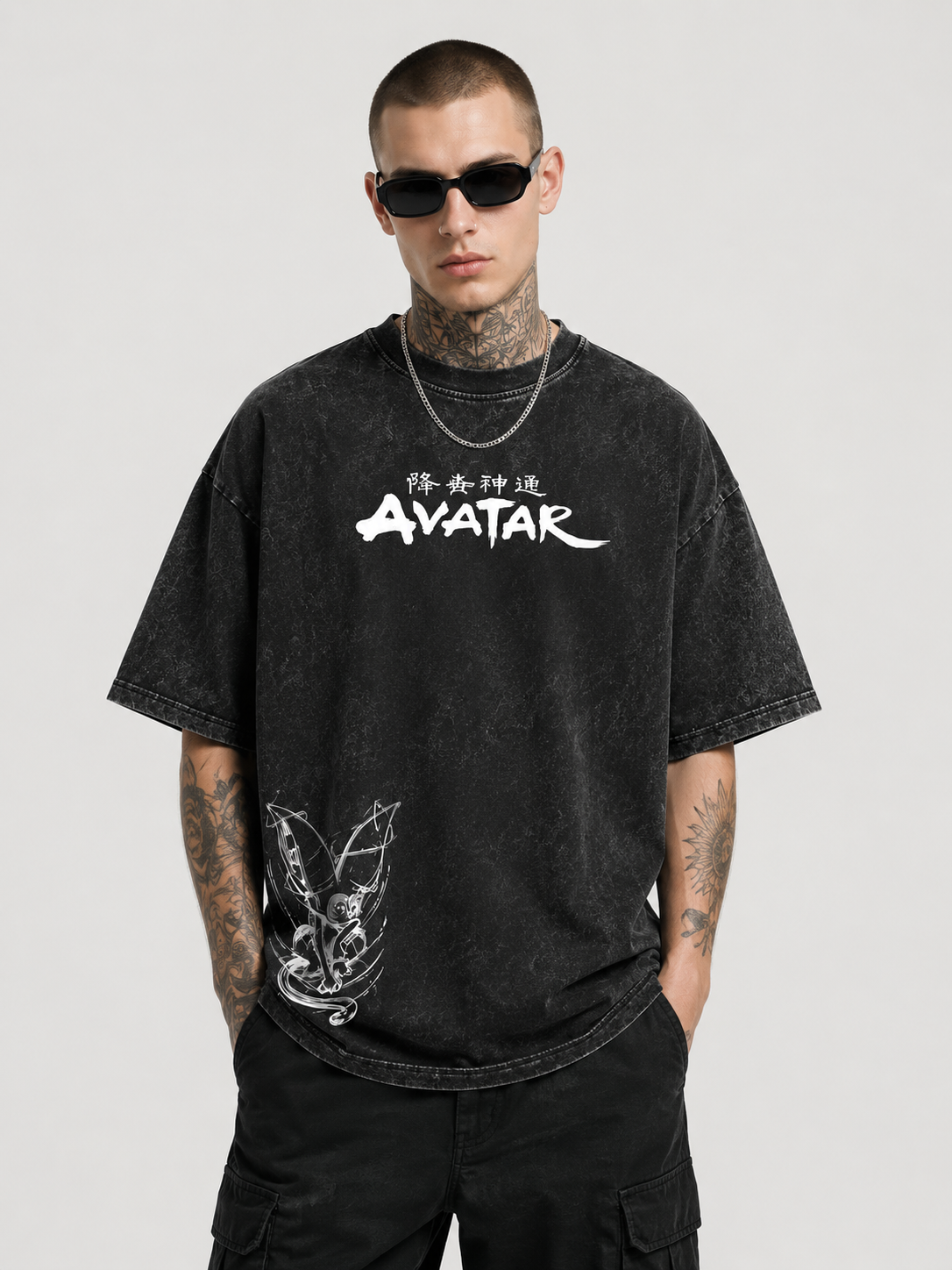 Avatar The Last Airbender Vintage Washed T-Shirt - Prime Brick Store