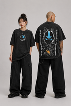 Unisex Avatar: The Last Airbender Aang Avatar State Quote Oversized Graphic T-Shirt - Prime Brick Store