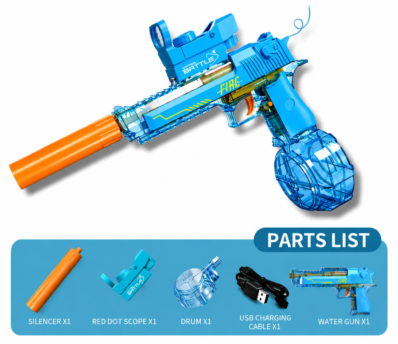 Raptor Aqua Shot Electric Gel Blaster