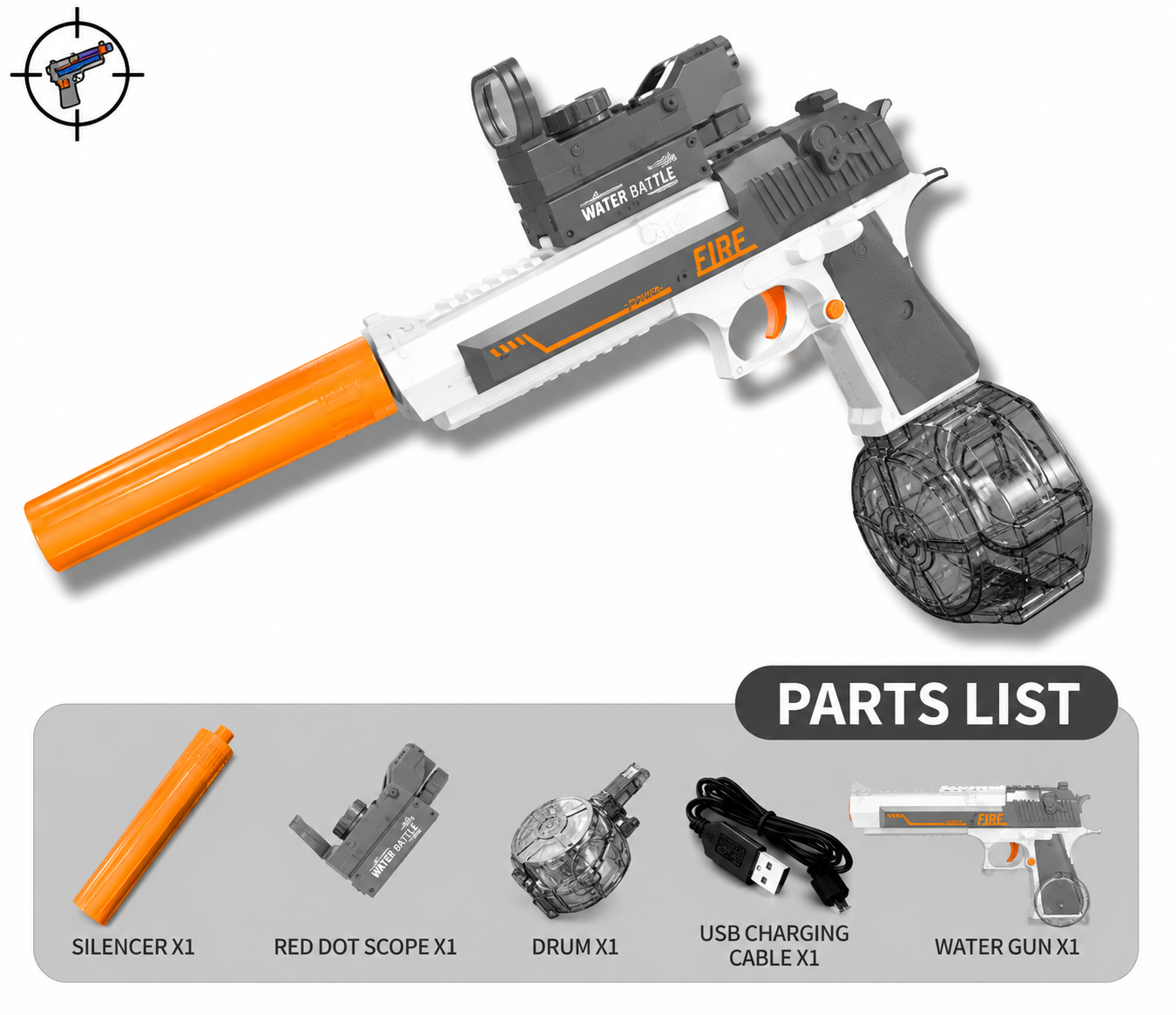 Raptor Aqua Shot Electric Gel Blaster