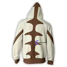 ♥ 2025 2020 New AVATAR Last Airbender APPA Cosplay Zipper Up Hooded Casual Hoodie Anime AV ★ Bear House