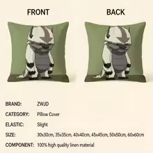 Avatar The Last Airbender Cushion Cover Short plush pillowcase for bed sofa car，washable