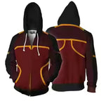 ♥ 2025 2020 New AVATAR Last Airbender APPA Cosplay Zipper Up Hooded Casual Hoodie Anime AV ★ Bear House