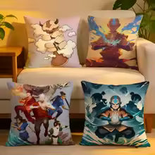 Avatar The Last Airbender Cushion Cover Short plush pillowcase for bed sofa car，washable