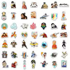 50Pcs Avatar The Last Airbender Stickers Appa DIY Stickers Scrapbooking Phone Luggage Skateboard Decorative Waterproof Decals