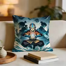 Avatar The Last Airbender Cushion Cover Short plush pillowcase for bed sofa car，washable
