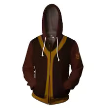 ♥ 2025 2020 New AVATAR Last Airbender APPA Cosplay Zipper Up Hooded Casual Hoodie Anime AV ★ Bear House
