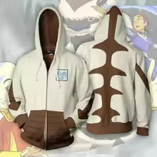 ♥ 2025 2020 New AVATAR Last Airbender APPA Cosplay Zipper Up Hooded Casual Hoodie Anime AV ★ Bear House