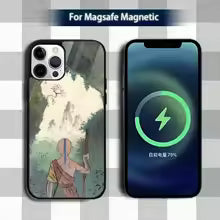 A-Avatar A-Appa AangS Phone Case For iPhone 13,12,15,17,11,16,14,Pro,Max,Plus,Mini,Magsafe,Magnetic Wireless Charging Case