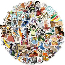 50Pcs Avatar The Last Airbender Stickers Appa DIY Stickers Scrapbooking Phone Luggage Skateboard Decorative Waterproof Decals