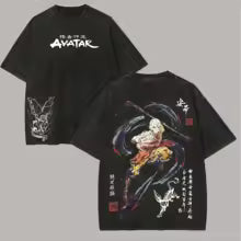 Avatar The Last Airbender Washed T-shirt New Model personality Clothes Year round clothing Oversized Unisex Streetwear Trendy