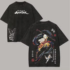 Avatar The Last Airbender Washed T-shirt New Model personality Clothes Year round clothing Oversized Unisex Streetwear Trendy