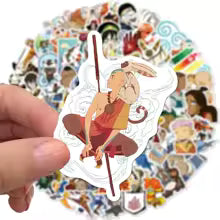 50Pcs Avatar The Last Airbender Stickers Appa DIY Stickers Scrapbooking Phone Luggage Skateboard Decorative Waterproof Decals