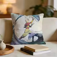 Avatar The Last Airbender Cushion Cover Short plush pillowcase for bed sofa car，washable