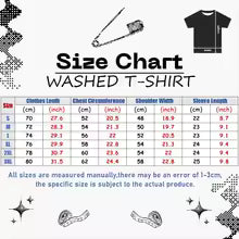 Avatar The Last Airbender Washed T-shirt New Model personality Clothes Year round clothing Oversized Unisex Streetwear Trendy