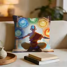 Avatar The Last Airbender Cushion Cover Short plush pillowcase for bed sofa car，washable