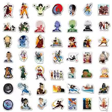 50Pcs Avatar The Last Airbender Stickers Appa DIY Stickers Scrapbooking Phone Luggage Skateboard Decorative Waterproof Decals