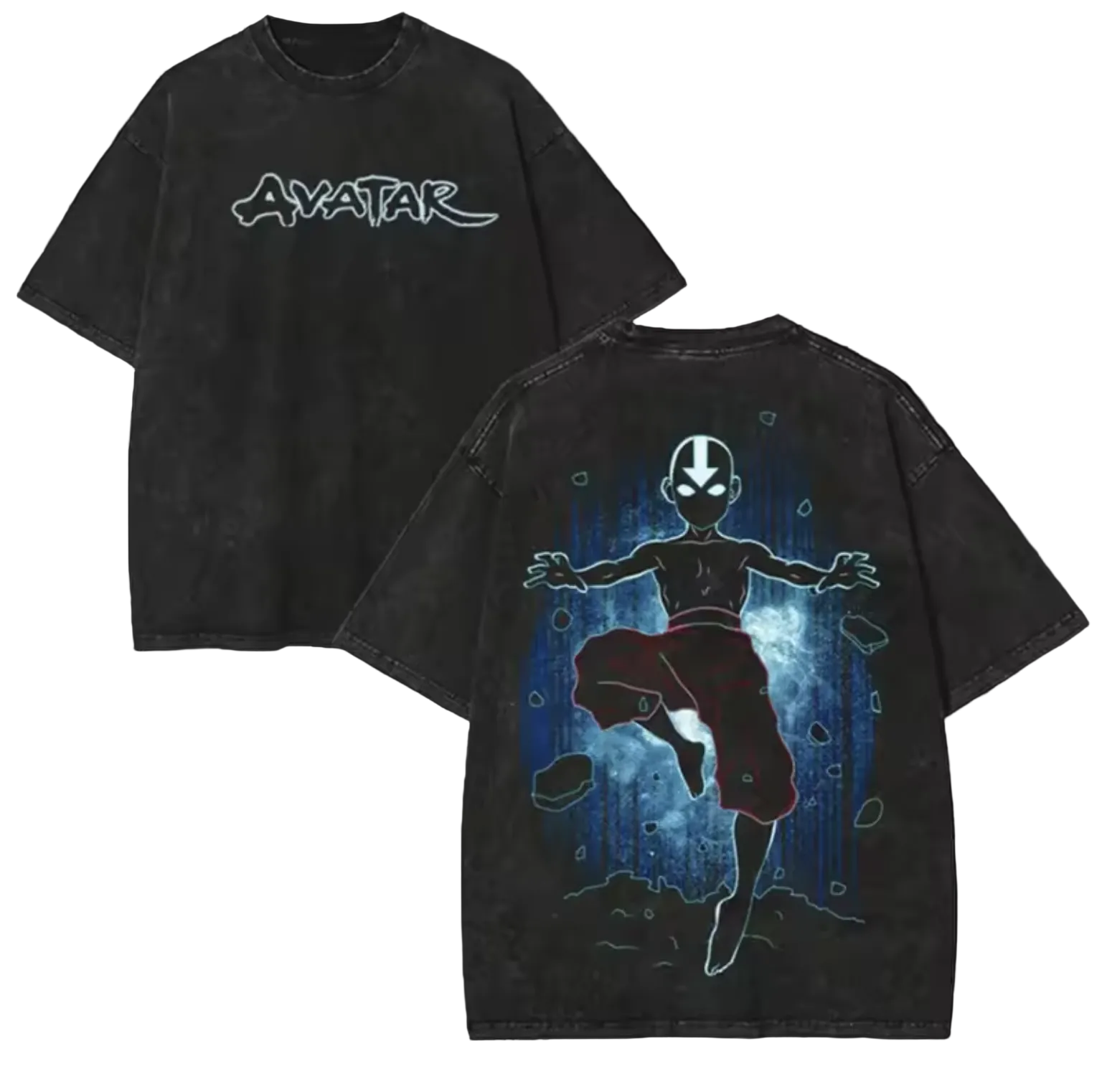 Unisex Avatar: Avatar Last Airbender Vintage Washed Graphic Tee - Prime Brick Store