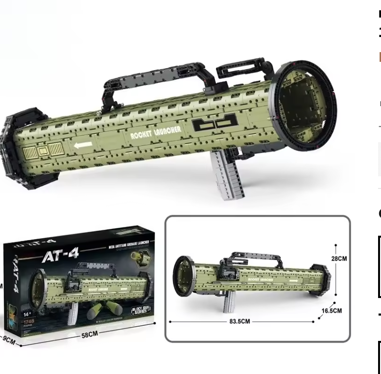 Reobrix 77027 AT-4 M136 Bazooka (1748 Bricks)