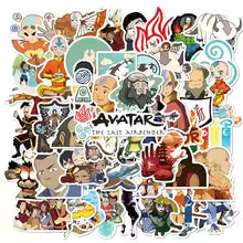 50Pcs Avatar The Last Airbender Stickers Appa DIY Stickers Scrapbooking Phone Luggage Skateboard Decorative Waterproof Decals