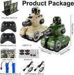 RC Battle Tanks 2‑Pack – Infrared Remote Control Combat Vehicles with Lights & Sounds for Kids