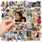 50Pcs Avatar The Last Airbender Stickers Appa DIY Stickers Scrapbooking Phone Luggage Skateboard Decorative Waterproof Decals
