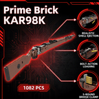 98K Tactical Brick Rifle — Functional Brick Maquette (1206 pieces)