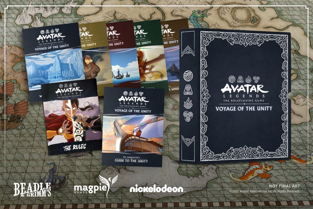 English version of Avatar Legends Adventure Series: Voyage of the Unity