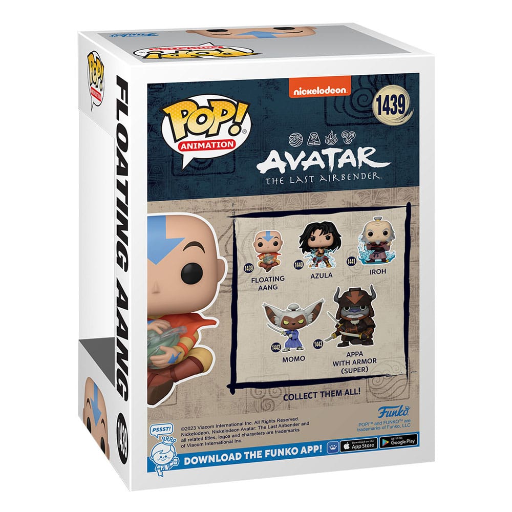 Aang from The Last Airbender as a POP! Vinyl Animation Figure floating in mid-air