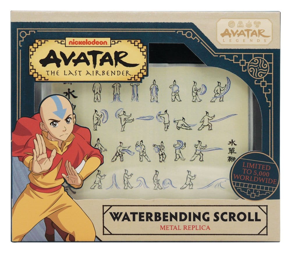 High-quality replica of the Waterbending Scroll from the beloved animated series, Avatar: The Last Airbender.