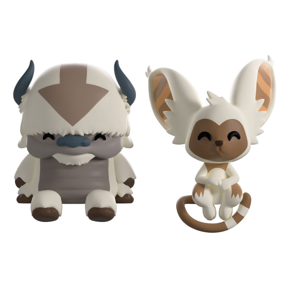 Appa and Momo vinyl figures from Avatar: The Last Airbender, 5cm collectible figurines.